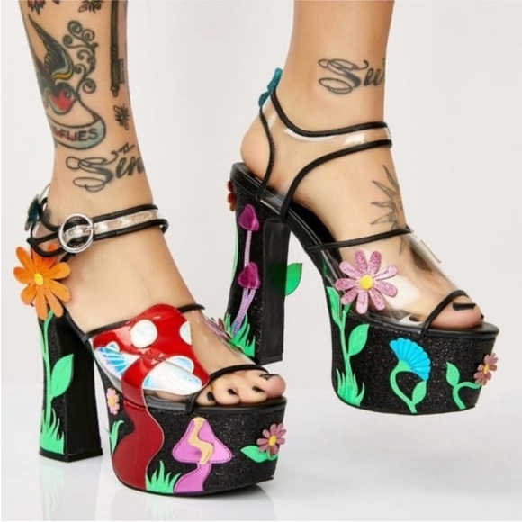 Current Mood X Dolls Kill “Fantasia Garden” Platform Sandals - Picture 2 of 16